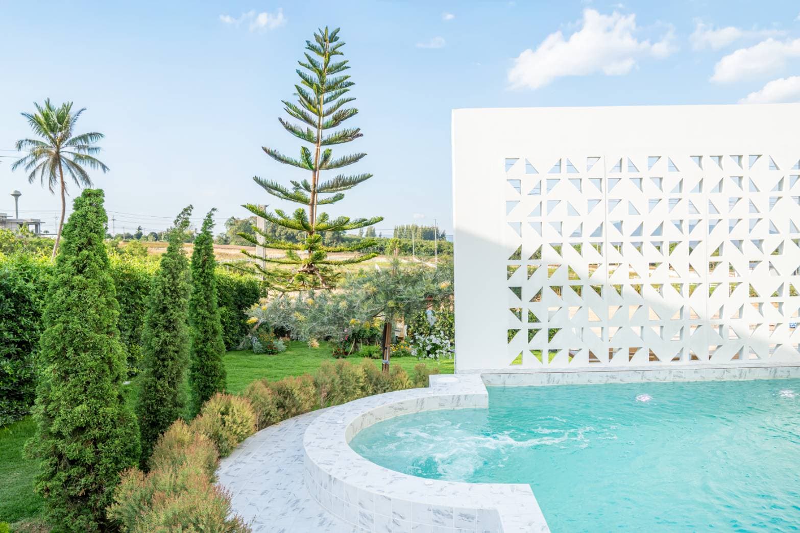 Pool View from Villa